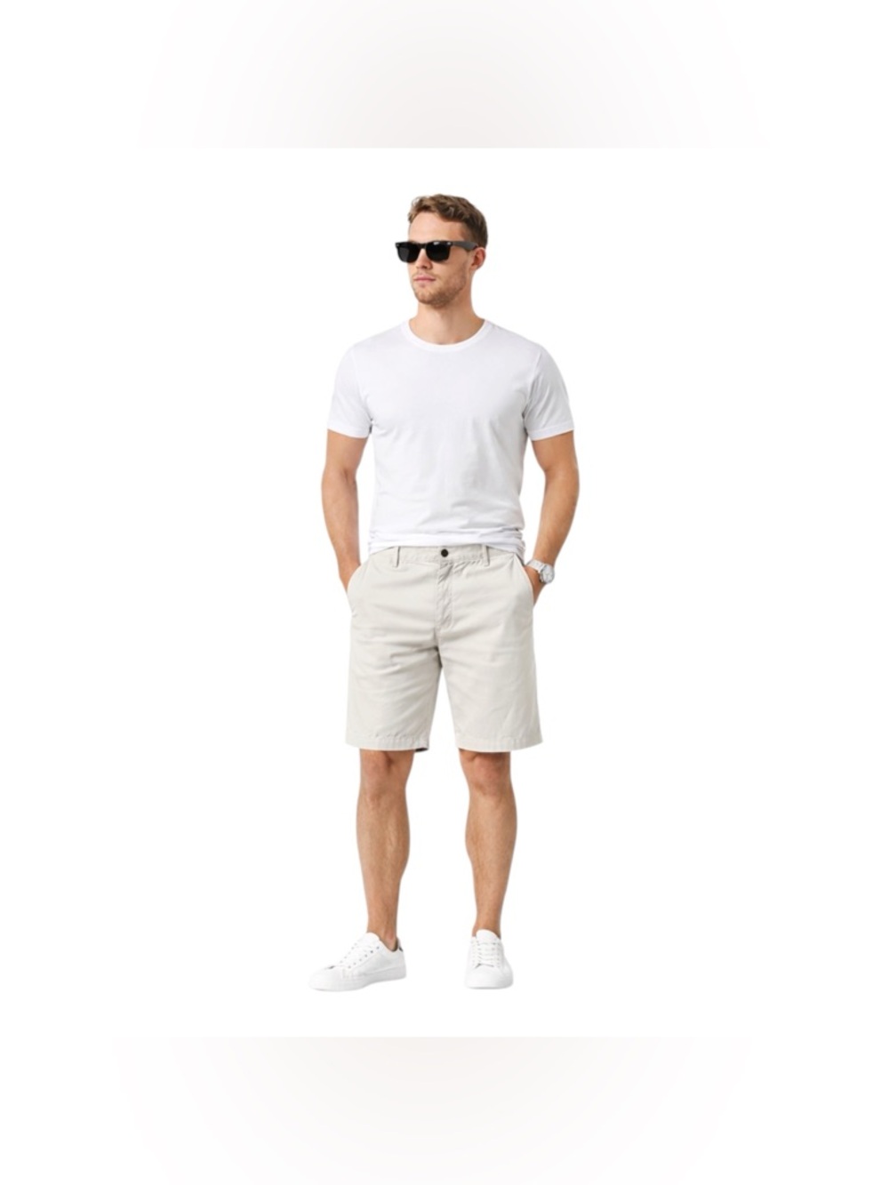 Reed Edward Men’s‎ Beige Chino Shorts Size 33 Casual Summer
